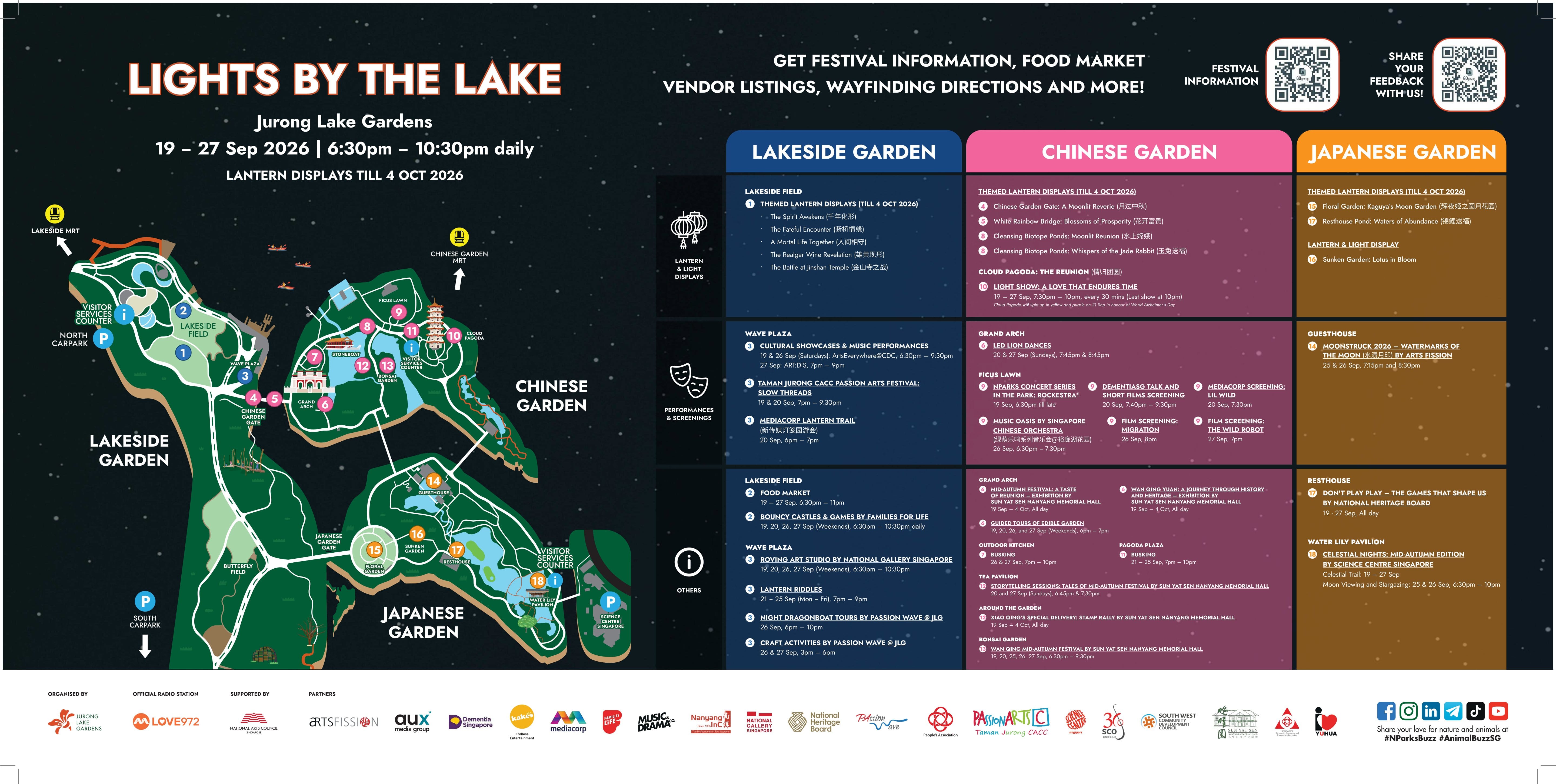 overview of programmes at lights by the lake 2026